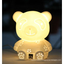 Animal Charming Bear Decorative Ceramic Fancy Table Lamp